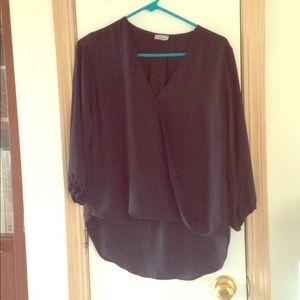 Lush Black Dress Shirt